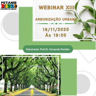 Webinar XIII - Arborização Urbana